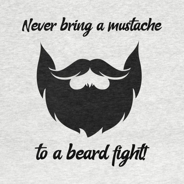 Never bring a mustache to a beard fight! by mikepod